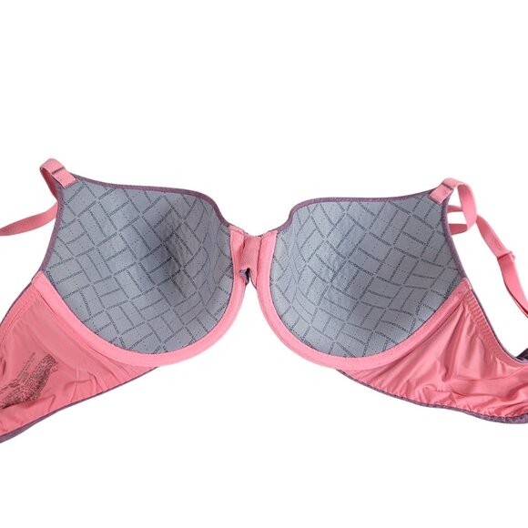 Victoria's Secret Uplift Semi Demi Bra Purple Pink 34D Underwire Seamless Molded - Picture 6 of 9
